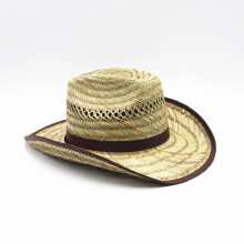 UNIQ Hand-woven Hollow Straw Cowboy Hat Accessories
